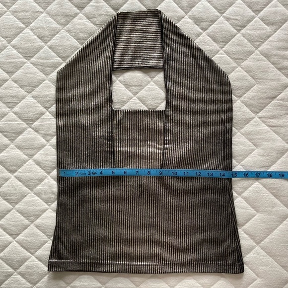 Gantos, Vintage L'Amour Métallique Halter Top - Picture 15 of 16